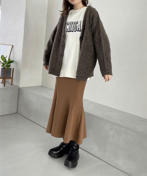 LOWRYS FARM（ローリーズファーム）の「スタイルＵＰカットマーメイドスカート　180974（スカート・レディース・ブラック/ブラウン/アイボリー・SMALL/MEDIUM/LARGE）」の8枚目の写真