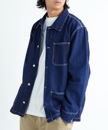 【UNITED ATHLE】12オンス デニムルーズフィット カバーオール ＪＫＴ 7455