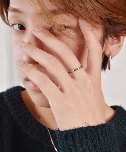 LHME（エルエイチエムイー）の「LHME スリムプレーンリング/サージカルステンレス316L（金属アレルギー対応）（リング・レディース・シルバー/イエローゴールド・9号/11号/13号/15号）」の14枚目の写真