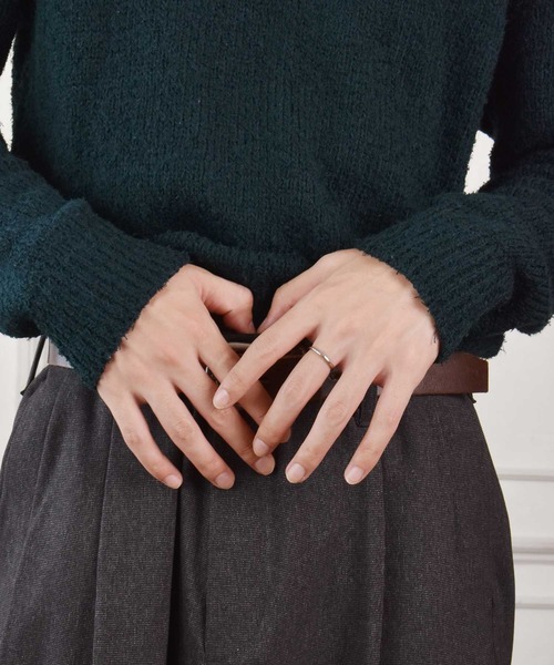 LHME（エルエイチエムイー）の「LHME スリムプレーンリング/サージカルステンレス316L（金属アレルギー対応）（リング・レディース・シルバー/イエローゴールド・9号/11号/13号/15号）」の17枚目の写真