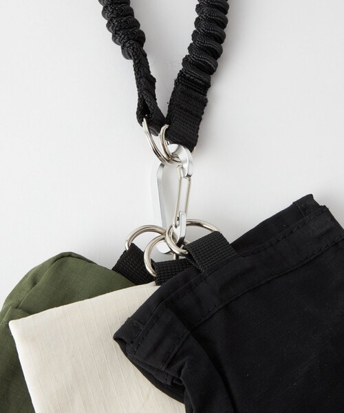 green label relaxing（グリーンレーベルリラクシング）の「【別注】＜fellowww＞ スリング 3連 ポーチ（ショルダーバッグ・メンズ・その他1/ブラック・FREE）」の8枚目の写真