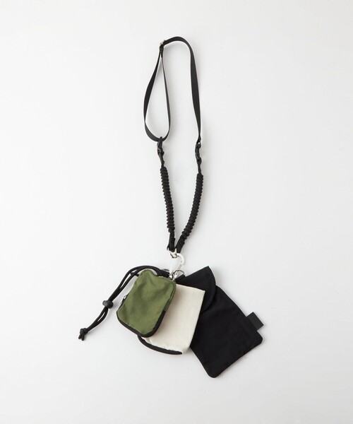 green label relaxing（グリーンレーベルリラクシング）の「【別注】＜fellowww＞ スリング 3連 ポーチ（ショルダーバッグ・メンズ・その他1/ブラック・FREE）」の19枚目の写真