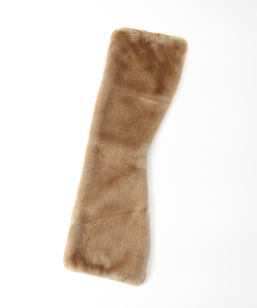 La TOTALITE(ラトータリテ)の「【HELEN MOORE/ヘレンムーア】ecofur muff(マフラー・レディース・チャコールグレー/キャメル・FREE)」の9枚目の写真