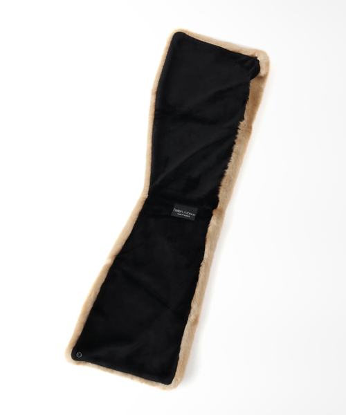 La TOTALITE(ラトータリテ)の「【HELEN MOORE/ヘレンムーア】ecofur muff(マフラー・レディース・チャコールグレー/キャメル・FREE)」の3枚目の写真