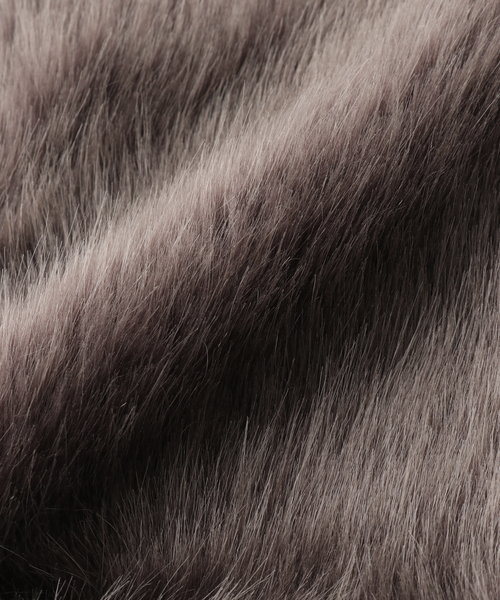 La TOTALITE(ラトータリテ)の「【HELEN MOORE/ヘレンムーア】ecofur muff(マフラー・レディース・チャコールグレー/キャメル・FREE)」の7枚目の写真