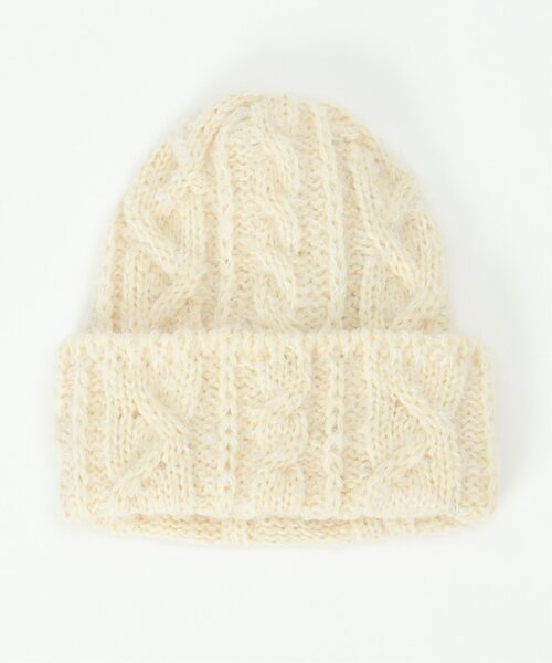 CLIPPER CASUALS（クリッパーカジュアル）の「CLIPPER CASUALS クリッパーカジュアル Bobcap（ニットキャップ/ビーニー・レディース・オフホワイト/オレンジ/グレー・FREE）」の2枚目の写真