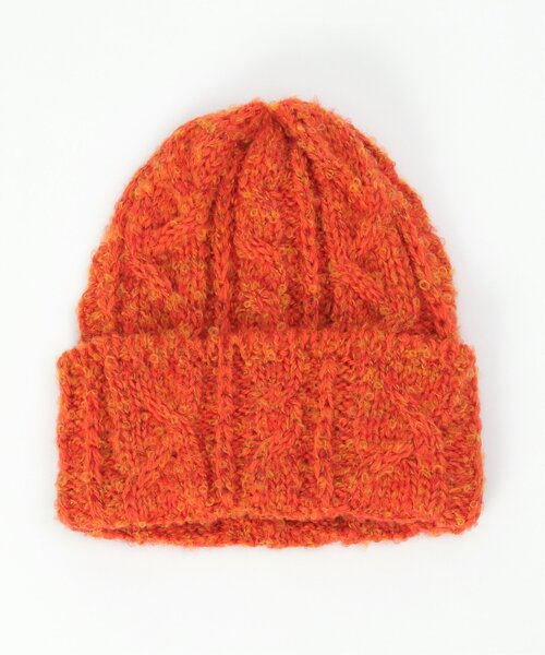 CLIPPER CASUALS（クリッパーカジュアル）の「CLIPPER CASUALS クリッパーカジュアル Bobcap（ニットキャップ/ビーニー・レディース・オフホワイト/オレンジ/グレー・FREE）」の10枚目の写真