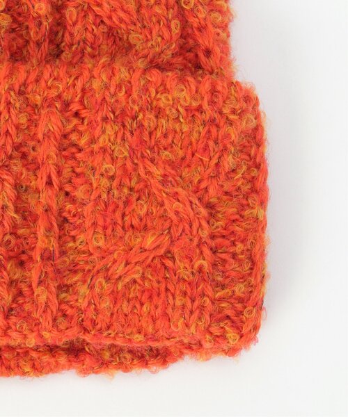 CLIPPER CASUALS（クリッパーカジュアル）の「CLIPPER CASUALS クリッパーカジュアル Bobcap（ニットキャップ/ビーニー・レディース・オフホワイト/オレンジ/グレー・FREE）」の7枚目の写真