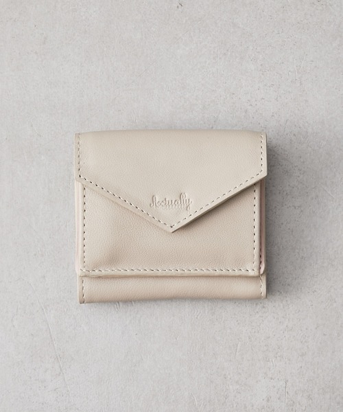 Actually(アクチュアリー)の「カウレザー ミニウォレット(財布・レディース・グレイッシュベージュ/ゴールド/イエロー/ラベンダー・フリー)」の15枚目の写真