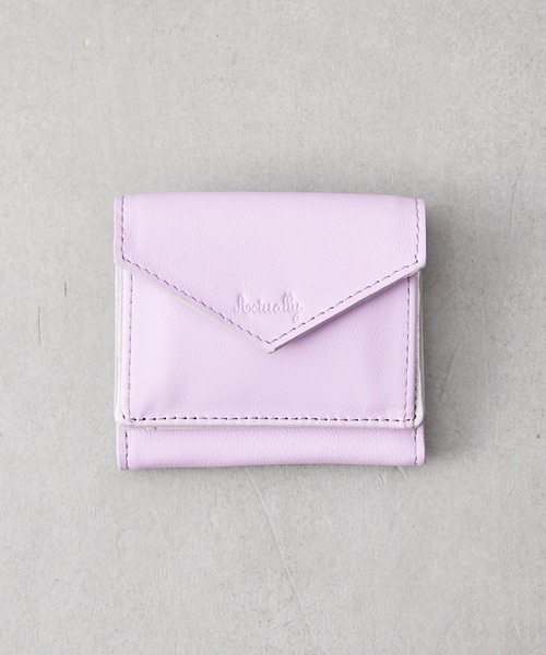 Actually(アクチュアリー)の「カウレザー ミニウォレット(財布・レディース・グレイッシュベージュ/ゴールド/イエロー/ラベンダー・フリー)」の19枚目の写真