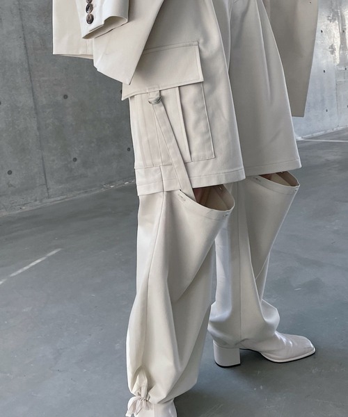 PAGEBOY（ページボーイ）の「ローライズカーゴパンツ / セットアップ対応（カーゴパンツ・レディース・ストライプ/グレイッシュベージュ/ブラック・FREE）」の21枚目の写真