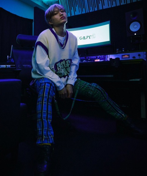 GALFY(ガルフィー)の「GALFY/ガルフィー わんわん落書きチョッキ(ベスト・メンズ・ホワイト/ブラック/パープル・L/XL)」の15枚目の写真