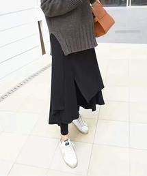 裏レギンス付 ロングスカート