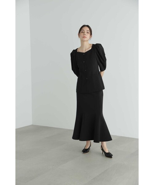 JILL STUART（ジルスチュアート）の「◆ストレッチダブルクロストップス（シャツ/ブラウス・レディース・ブラック・SMALL/MEDIUM）」の4枚目の写真