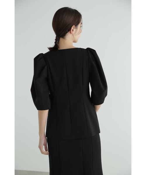 JILL STUART（ジルスチュアート）の「◆ストレッチダブルクロストップス（シャツ/ブラウス・レディース・ブラック・SMALL/MEDIUM）」の8枚目の写真