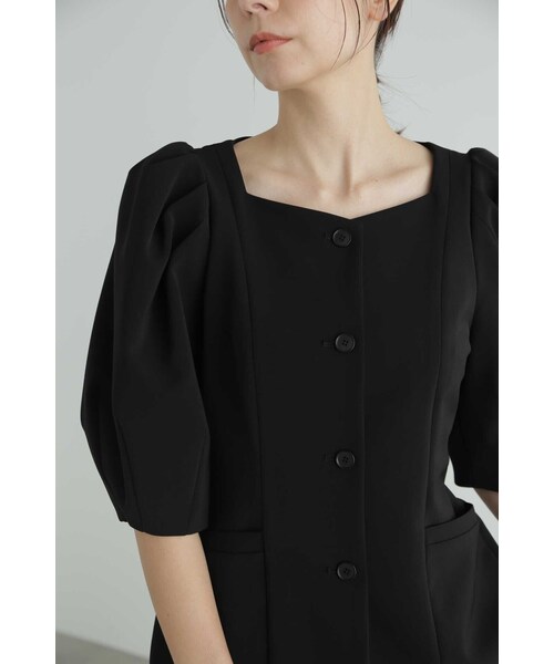 JILL STUART（ジルスチュアート）の「◆ストレッチダブルクロストップス（シャツ/ブラウス・レディース・ブラック・SMALL/MEDIUM）」の10枚目の写真