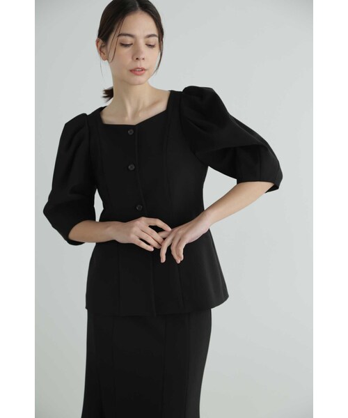 JILL STUART（ジルスチュアート）の「◆ストレッチダブルクロストップス（シャツ/ブラウス・レディース・ブラック・SMALL/MEDIUM）」の17枚目の写真