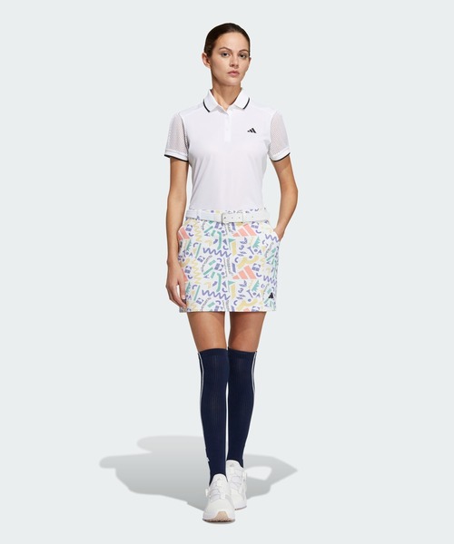 【セール】ファブリックミックス 半袖ポロシャツ【adidas Golf/アディダスゴルフ】（ポロシャツ）｜adidas（アディダス）