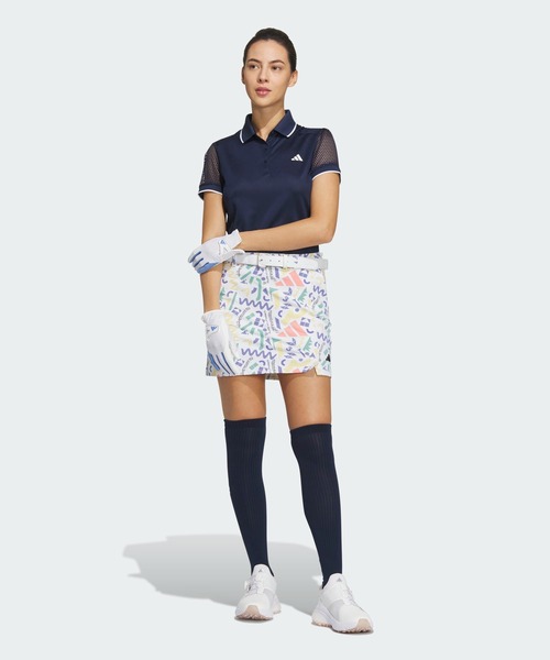 【セール】ファブリックミックス 半袖ポロシャツ【adidas Golf/アディダスゴルフ】（ポロシャツ）｜adidas（アディダス）