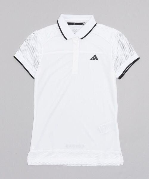【セール】ファブリックミックス 半袖ポロシャツ【adidas Golf/アディダスゴルフ】（ポロシャツ）｜adidas（アディダス）
