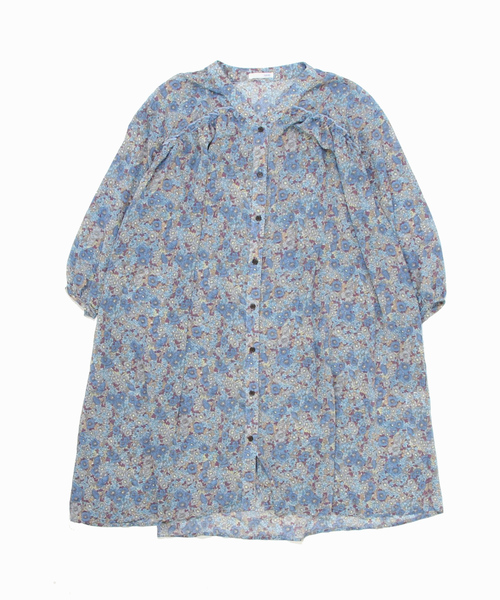 sandy(サンディー)の「【sandy】プリントヨークギャザーワンピース(ワンピース・レディース・オフホワイト/ブルー/ブラック・FREE)」の3枚目の写真