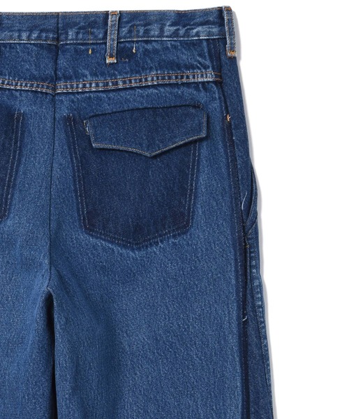 77circa（ナナナナサーカ）の「77CIRCA(ナナナナサーカ) circa make switching denim wide slacks（デニムパンツ・メンズ・ブルー・34）」の4枚目の写真