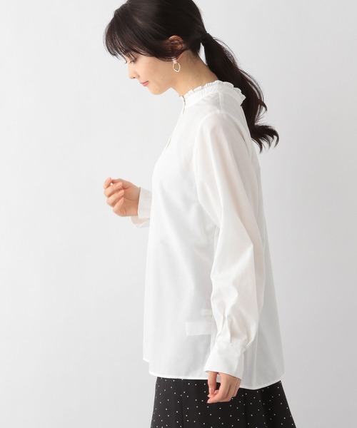 GLOBAL WORK（グローバルワーク）の「お手入れらくらく襟フリル2WAY