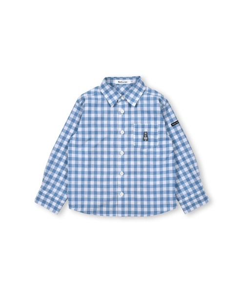 Noeil aime BeBe(ノイユエイムベベ)の「Noeil aime BeBe/【 お揃い 】 胸 ポケット 付き チェック シャツ (90~130cm)(シャツ/ブラウス・キッズ・ブルー系その他/グリーン系その他・100/110/120/90/130)」の17枚目の写真