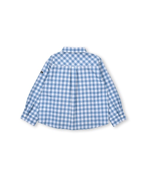 Noeil aime BeBe(ノイユエイムベベ)の「Noeil aime BeBe/【 お揃い 】 胸 ポケット 付き チェック シャツ (90~130cm)(シャツ/ブラウス・キッズ・ブルー系その他/グリーン系その他・100/110/120/90/130)」の18枚目の写真