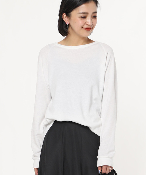 AP STUDIO(エーピーストゥディオ)の「SCENTOF ワッフルTシャツ(Tシャツ/カットソー・レディース・ホワイト/グレー・FREE)」の13枚目の写真