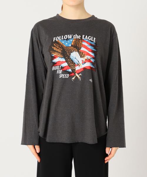AP STUDIO（エーピーストゥディオ）の「FOLLOW the EAGLE Tシャツ（Tシャツ/カットソー・レディース・チャコールグレー・FREE）」の16枚目の写真