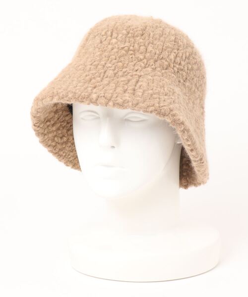 tone（トーン）の「【gratin】ラムウール風バケットハット（ハット・レディース・ホワイト/ブラック/ベージュ/ブルー/アイボリー・FREE）」の12枚目の写真