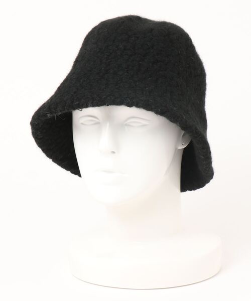 tone（トーン）の「【gratin】ラムウール風バケットハット（ハット・レディース・ホワイト/ブラック/ベージュ/ブルー/アイボリー・FREE）」の14枚目の写真