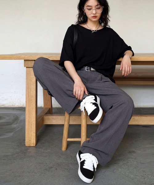 antiqua（アンティカ）の「バイカラー スニーカー（スニーカー・レディース・ホワイト/ブラック・L/S/M/XL）」の18枚目の写真