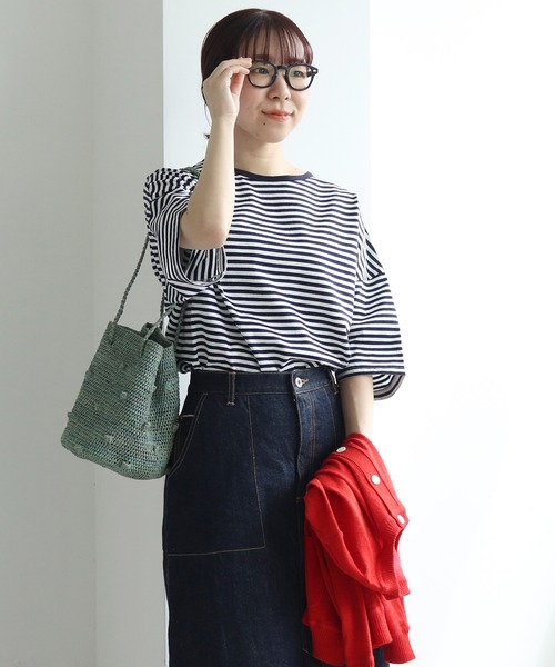 PAR ICI（パーリッシィ）の「【WEB別注】ラフィアかぎ編み ポップコーンドットカゴBAG（かごバッグ・レディース・アイボリー/ピンク/グリーン・FREE）」の13枚目の写真