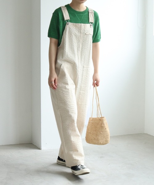 PAR ICI（パーリッシィ）の「【WEB別注】ラフィアかぎ編み ポップコーンドットカゴBAG（かごバッグ・レディース・アイボリー/ピンク/グリーン・FREE）」の19枚目の写真