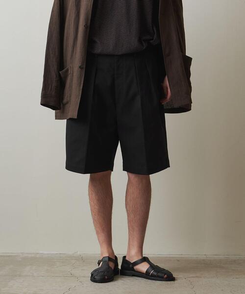 Steven Alan（スティーブンアラン）の「＜Steven Alan＞ HPSK 2PLEATED DRESS SHORT PANTS/パンツ（スラックス・メンズ・オリーブ/ブラック・XL/S/M/L）」の13枚目の写真