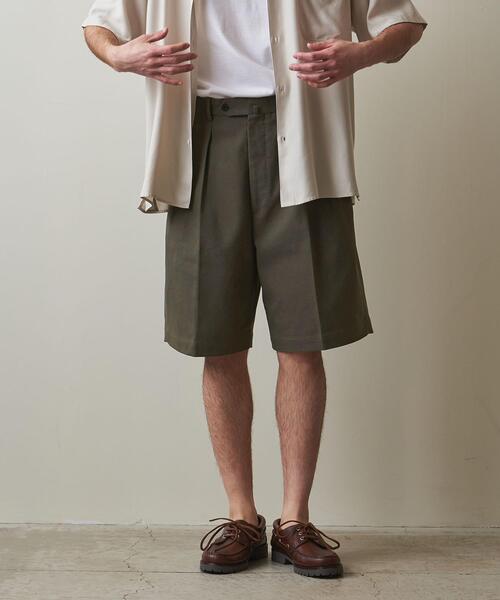Steven Alan（スティーブンアラン）の「＜Steven Alan＞ HPSK 2PLEATED DRESS SHORT PANTS/パンツ（スラックス・メンズ・オリーブ/ブラック・XL/S/M/L）」の20枚目の写真