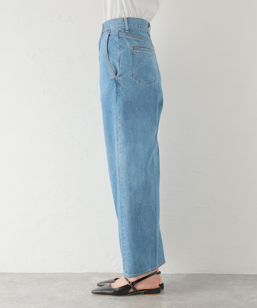 Mackintosh(マッキントッシュ)の「【MACKINTOSH/マッキントッシュ】 FRESGOE:デニムパンツ(デニムパンツ・レディース・ネイビー・4/6)」の4枚目の写真