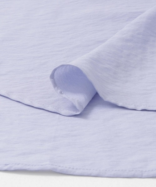 ITEMS URBANRESEARCH（アイテムズ アーバンリサーチ）の「シアーポケットシャツ（シャツ/ブラウス・レディース・ブラック/ホワイト/ブルー・FREE）」の7枚目の写真