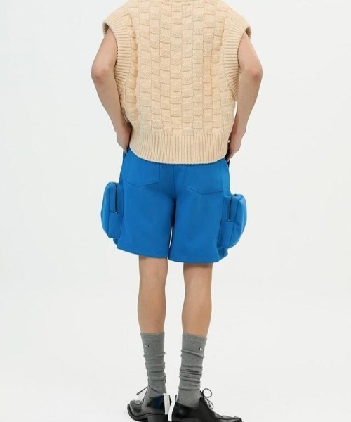 ESC STUDIO（イーエスシースタジオ）の「【ESC STUDIO/イーエスシースタジオ】multi pocket shorts/ ポケット ショーツ ハーフパンツ（カーゴパンツ・メンズ・ブラック/ブルー・01/02）」の8枚目の写真