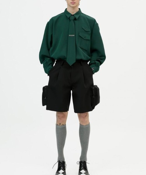 ESC STUDIO（イーエスシースタジオ）の「【ESC STUDIO/イーエスシースタジオ】multi pocket shorts/ ポケット ショーツ ハーフパンツ（カーゴパンツ・メンズ・ブラック/ブルー・01/02）」の17枚目の写真