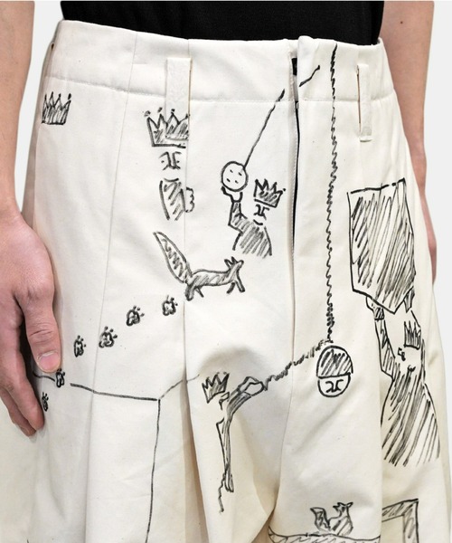 SHINYAKOZUKA(シンヤコヅカ)の「【SHINYAKOZUKA】BAGGY WITH DRAWING(その他パンツ・メンズ・キナリ・SMALL/MEDIUM)」の5枚目の写真