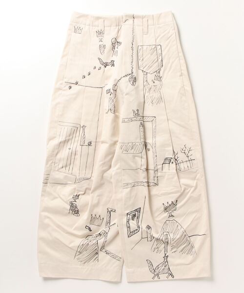 SHINYAKOZUKA(シンヤコヅカ)の「【SHINYAKOZUKA】BAGGY WITH DRAWING(その他パンツ・メンズ・キナリ・SMALL/MEDIUM)」の4枚目の写真