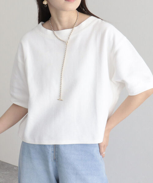 fredy emue（フレディエミュ）の「ラッセルクロプト丈プルオーバーカットソー（Tシャツ/カットソー・レディース・ベージュ/オフホワイト/オレンジ/ブラック・38）」の20枚目の写真