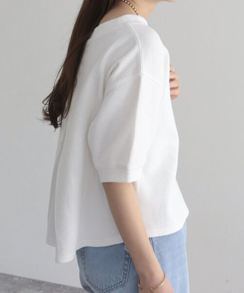 fredy emue（フレディエミュ）の「ラッセルクロプト丈プルオーバーカットソー（Tシャツ/カットソー・レディース・ベージュ/オフホワイト/オレンジ/ブラック・38）」の10枚目の写真