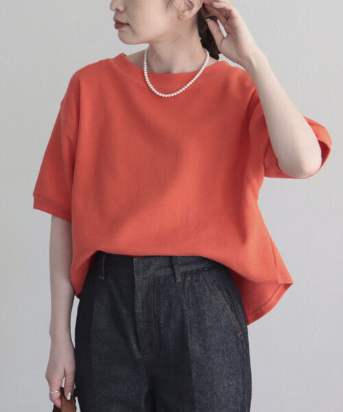 fredy emue（フレディエミュ）の「ラッセルクロプト丈プルオーバーカットソー（Tシャツ/カットソー・レディース・ベージュ/オフホワイト/オレンジ/ブラック・38）」の11枚目の写真