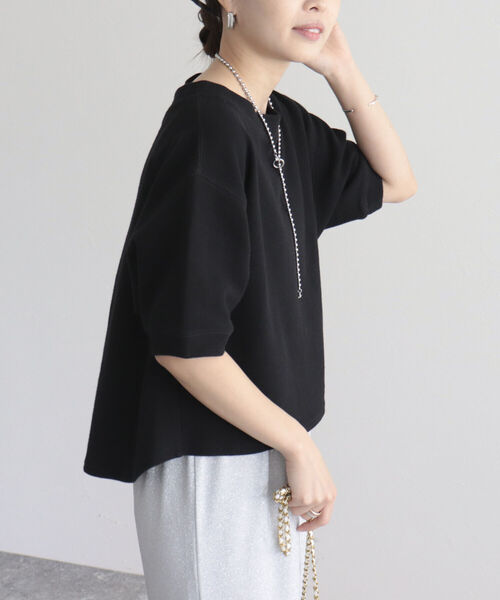 fredy emue（フレディエミュ）の「ラッセルクロプト丈プルオーバーカットソー（Tシャツ/カットソー・レディース・ベージュ/オフホワイト/オレンジ/ブラック・38）」の18枚目の写真