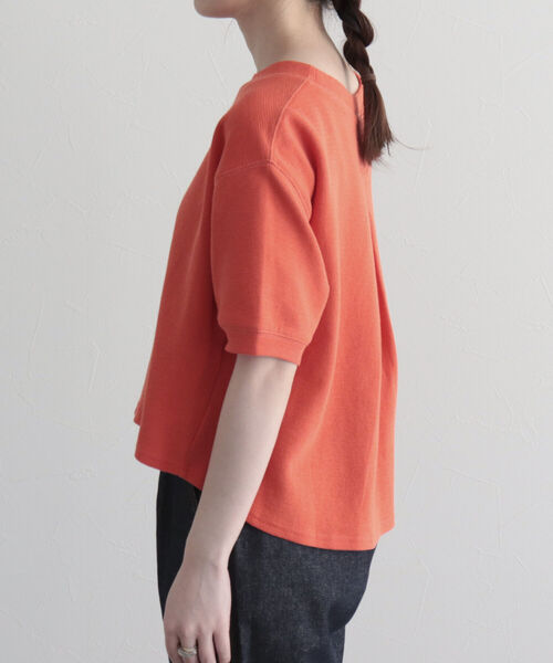 fredy emue（フレディエミュ）の「ラッセルクロプト丈プルオーバーカットソー（Tシャツ/カットソー・レディース・ベージュ/オフホワイト/オレンジ/ブラック・38）」の9枚目の写真