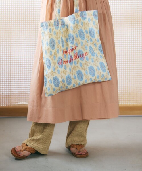 FREAK'S STORE（フリークスストア）の「ジャガードインドトート(トートバッグ)【限定展開】（トートバッグ・レディース・オフホワイト/ブルー/グリーン・ONE SIZE）」の10枚目の写真